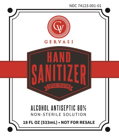 533ml Front Label (Hand Sanitizer Label 2.35x2.75 Front)